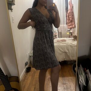 Plenty by Tracy Reese/ Anthropologie petites black and white patterned dress